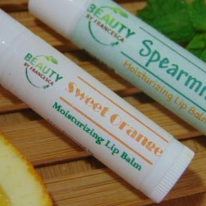 moisturizing lip balm sweet orange and spearmint