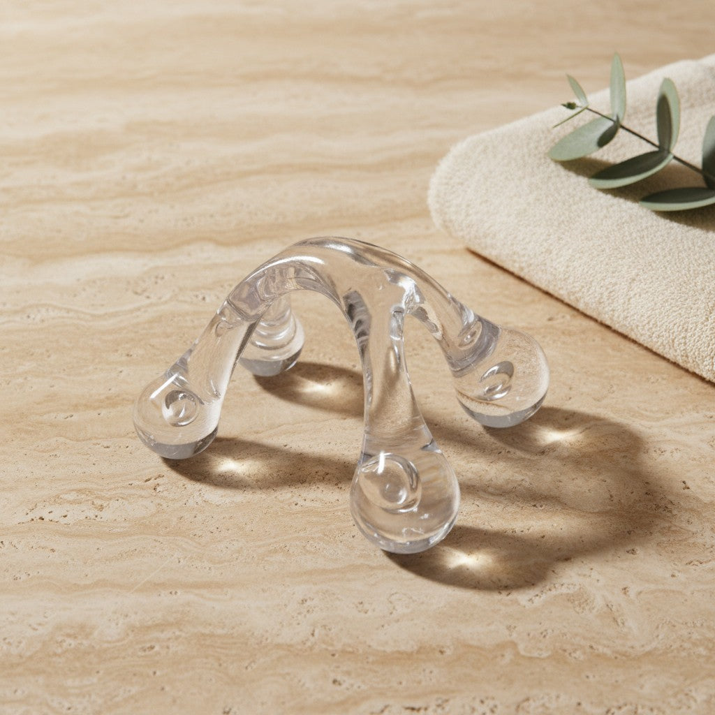 Clear four-point acrylic body massager