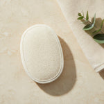 Oval natural body loofah pad