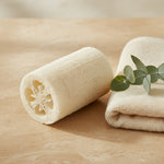 Cylindrical natural body loofah
