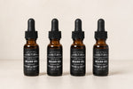 Beard oil gift set  against cream background