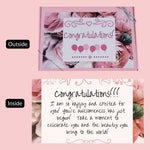 Congratulations Spa Day Gift Box outside and inside inscription