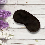 Faux Mink Sleep Mask On White Wood Board