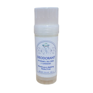 Handmade Natural Deodorant closed top white background