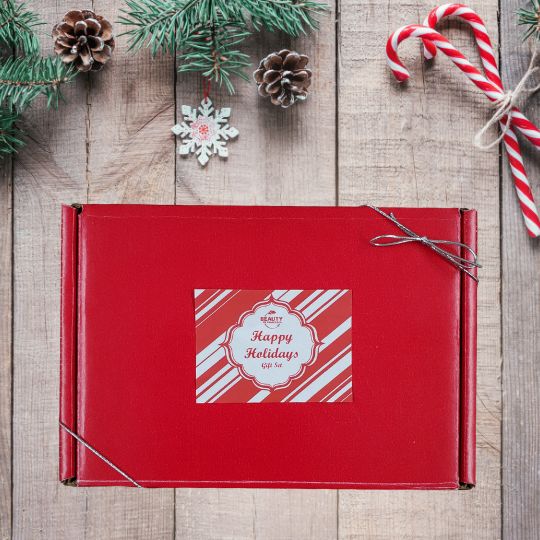 Happy Holidays Spa Day Gift Box Closed