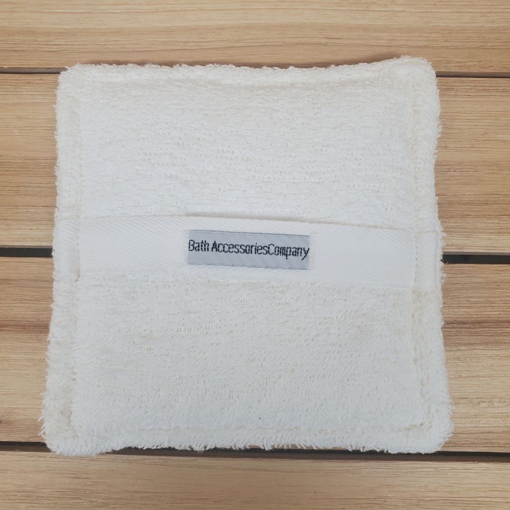 Soaping Sponge Pocket against a wood background