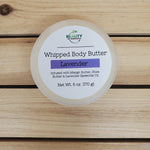 lavender whipped body butter top view