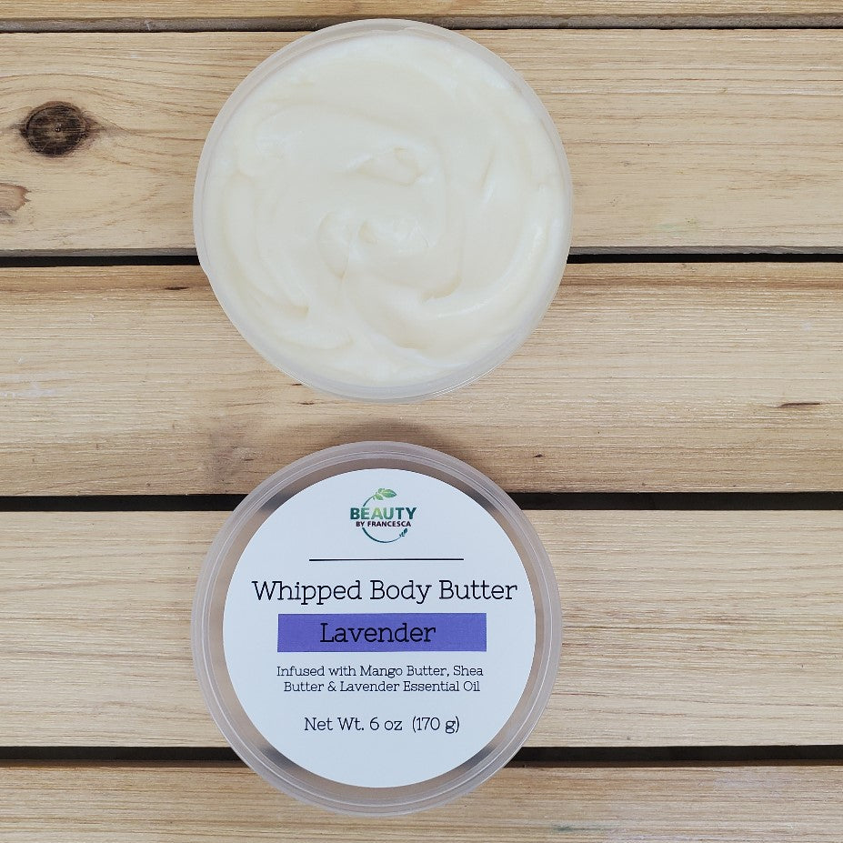 Lavender Whipped Body Butter open container top view