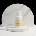 Fragrance Free Lotion bar on a marble surface with a white background