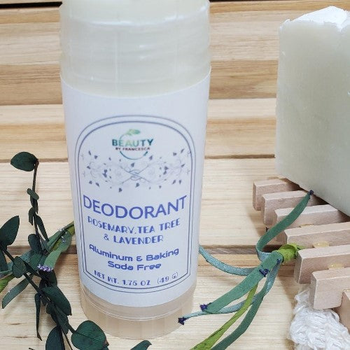 Natural Deodorant Rosemary, Tea Tree and Lavender Close up