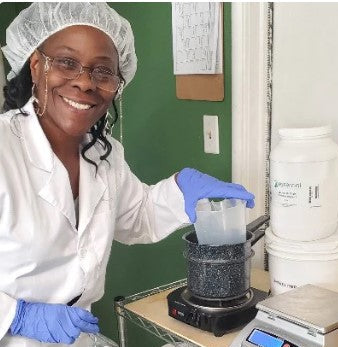 francesca making soap