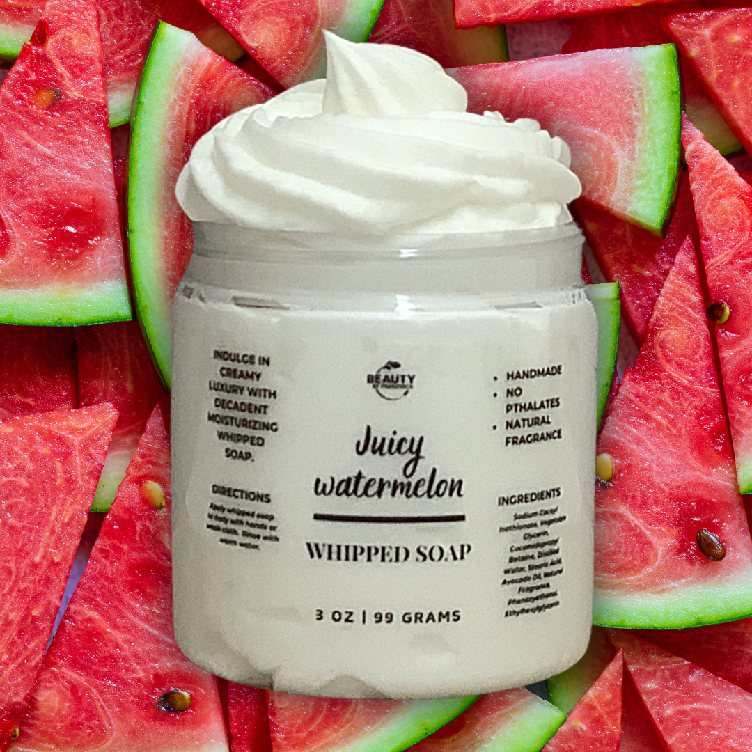 Juicy Watermelon Whipped Soap