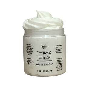 tea tree and lavender whipped soap