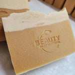 Handmade Natural Beer Soap Bar - Pale Ale IPA close up 