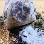 bath tea - refesh me tub tea displayed with salt and herbs