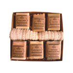 handmade soap gift set 6 bars open box