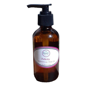 Felicity aromatherapy body oil front view