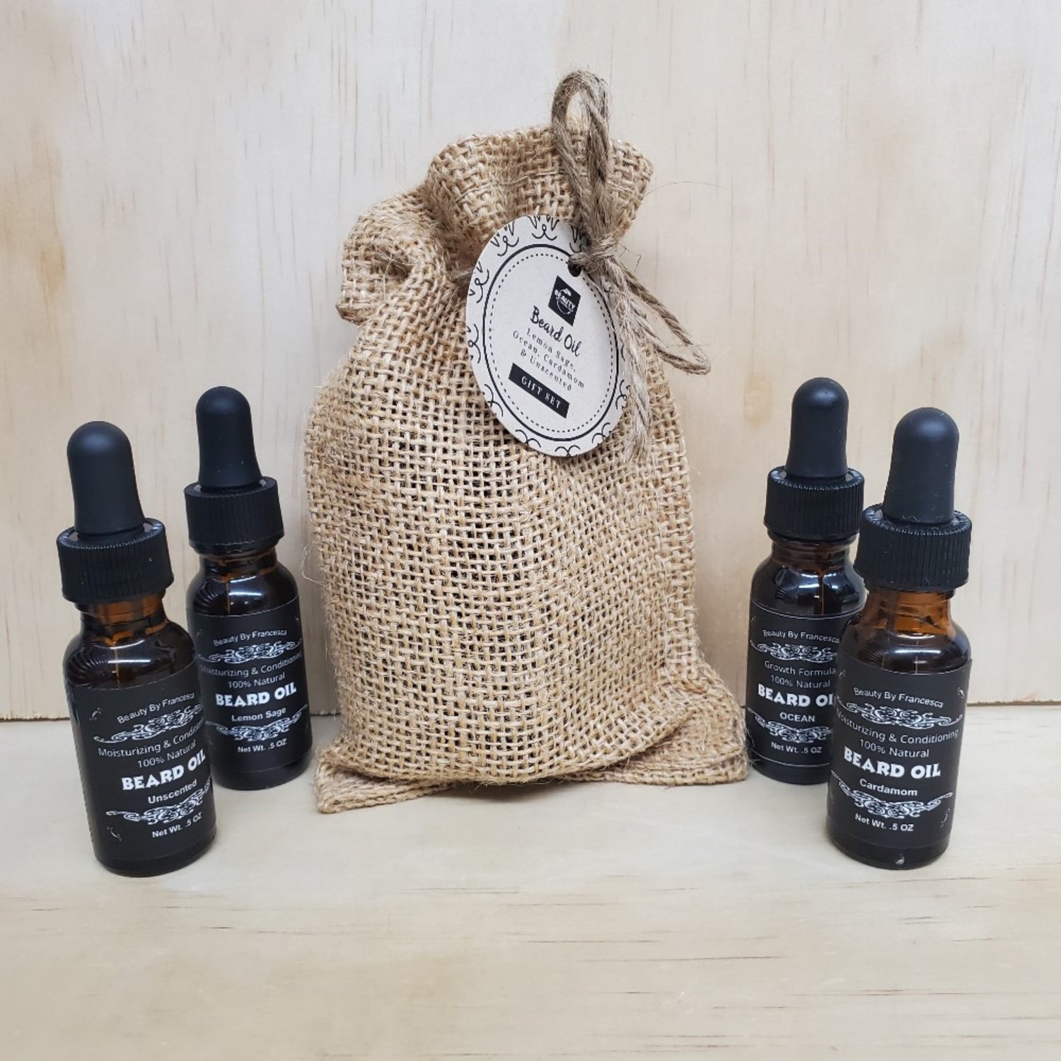 All Natural Beard Oil Gift Set