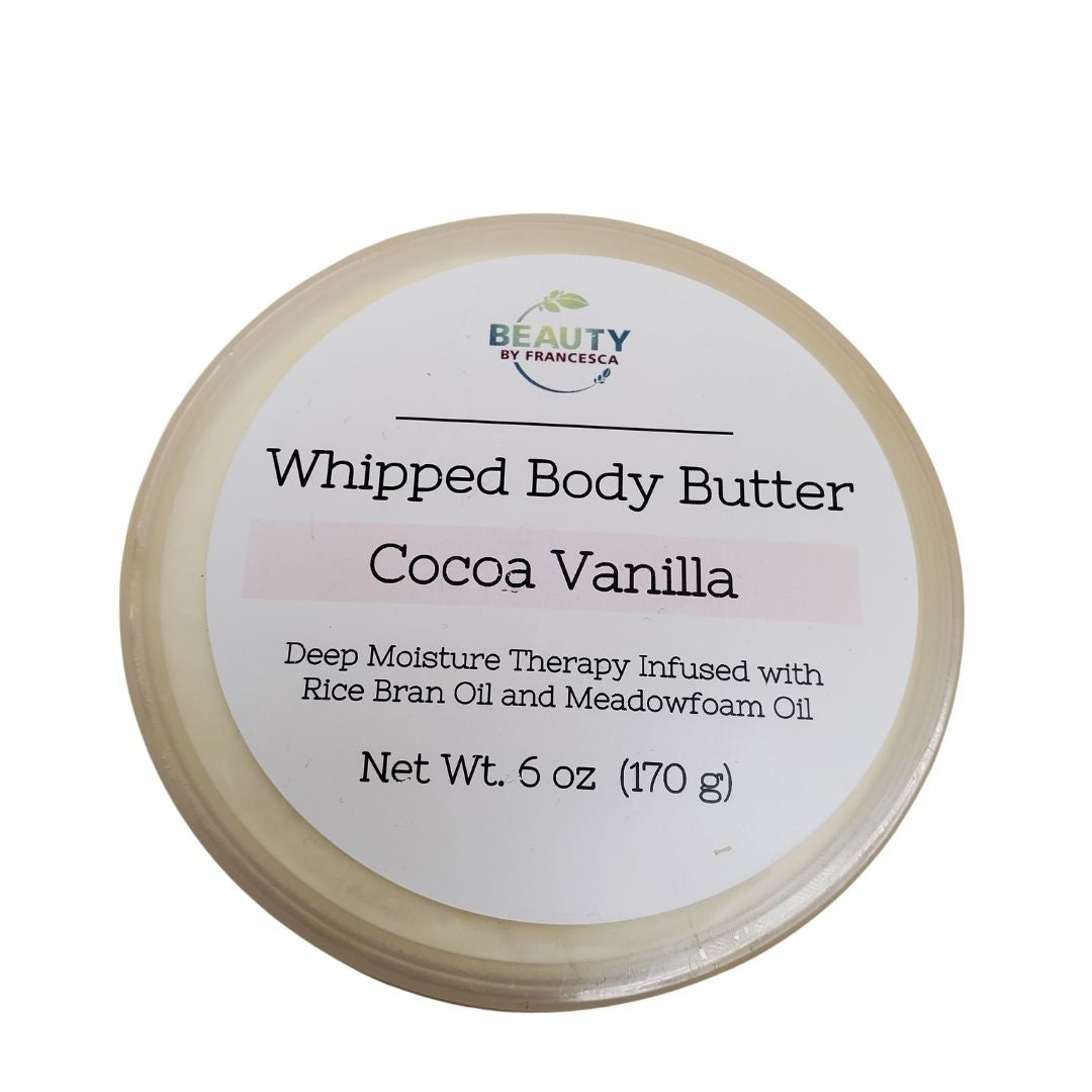 Cocoa Vanilla Whipped Body Butter White Background