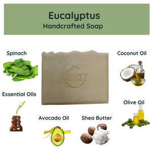 Eucalyptus Handmade Soap Ingredients Spinach Avocado Oil Shea Butter