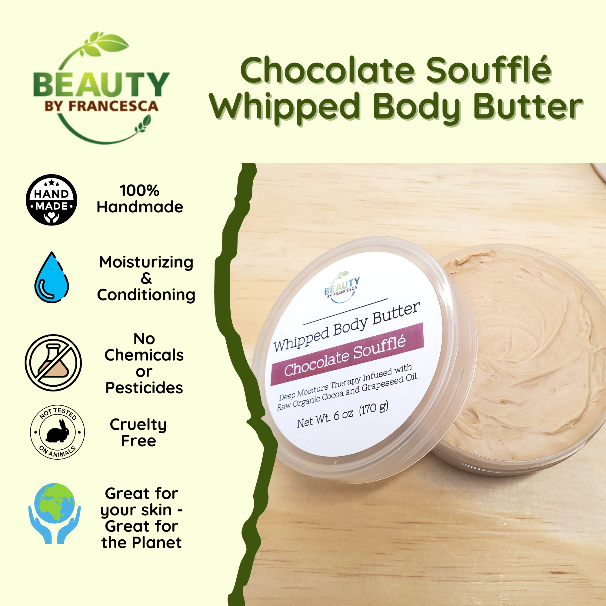 Chocolate Souffle - Whipped Chocolate Body Butter - 6 oz