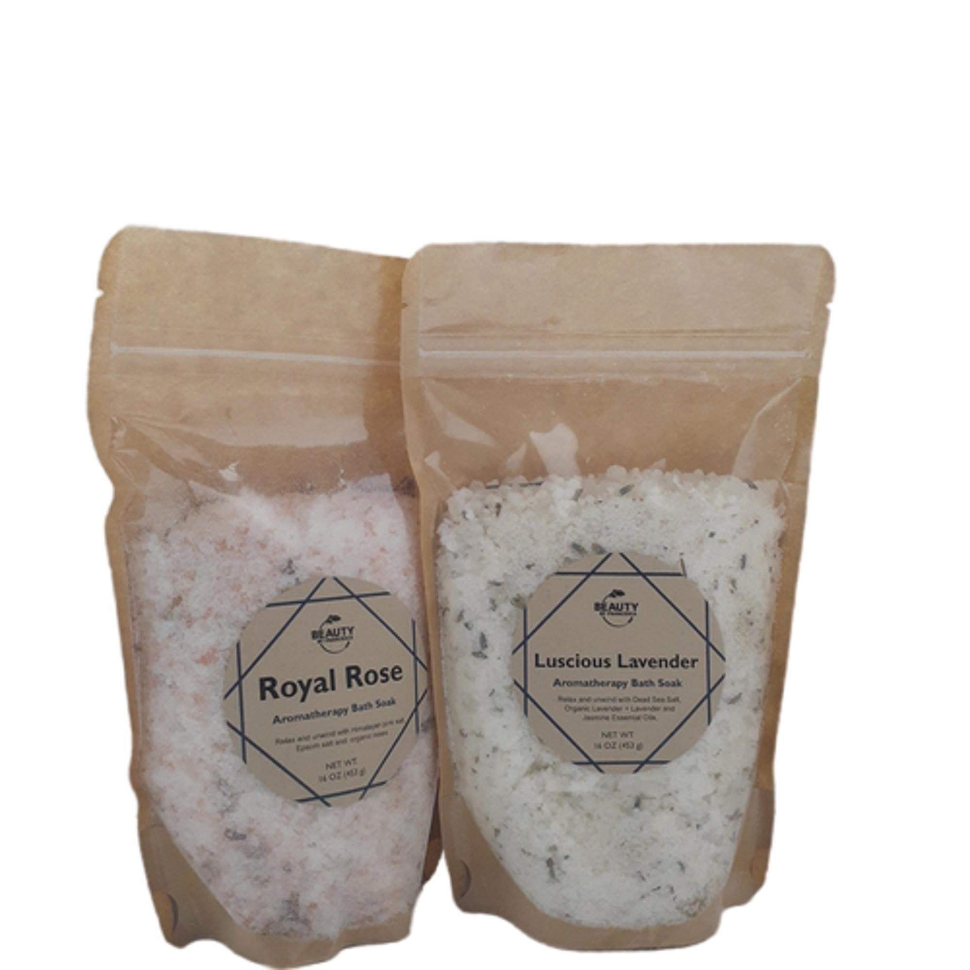 bath salts royal rose and luscious lavender