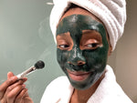 herbal detox face mask finished application