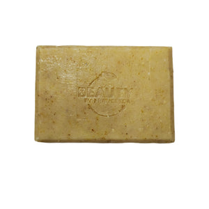 4 ounce Chamomile Calendula Handmade Soap Bar with Logo Brand in center