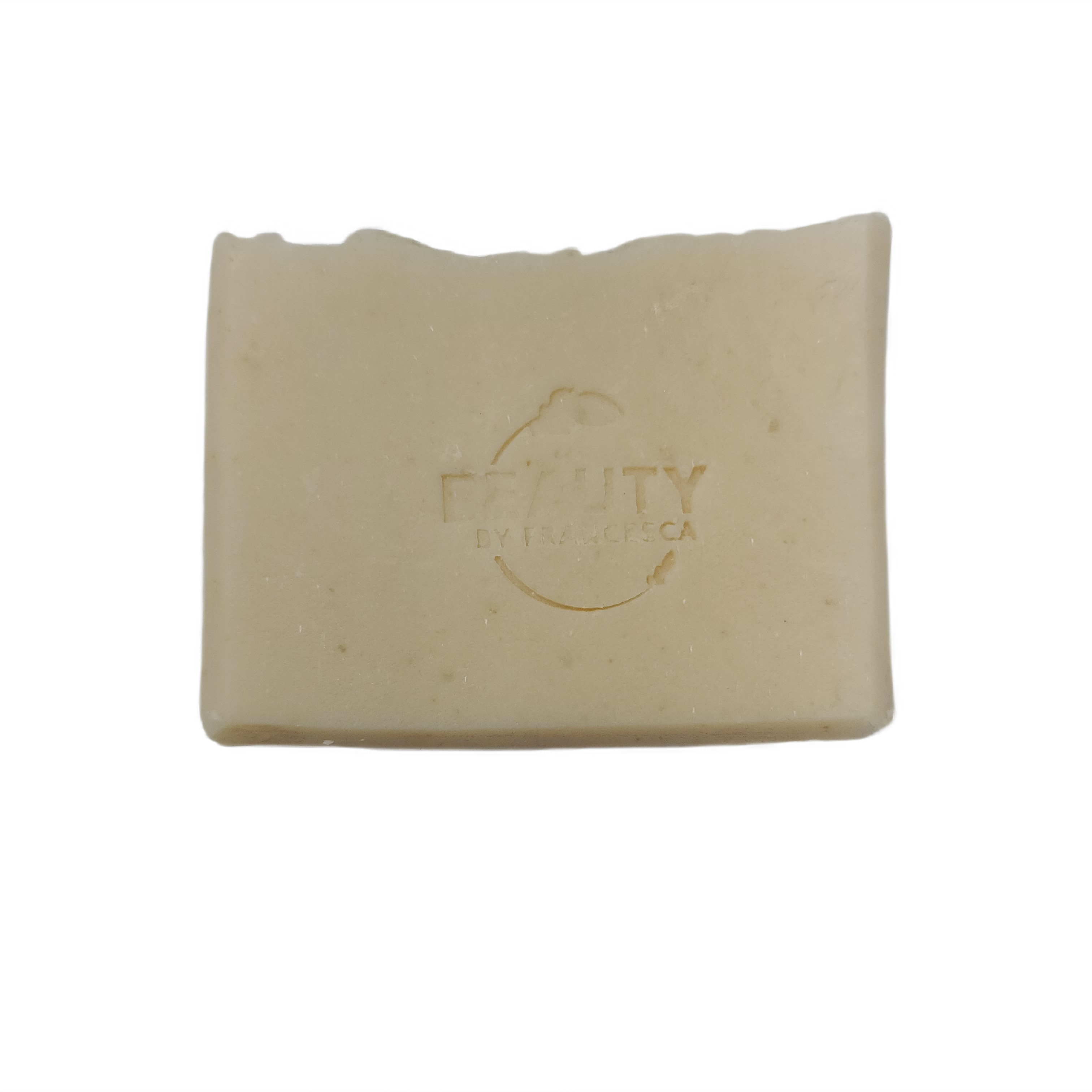 4 ounce Coco Shea Coconut Oil Soap with Beauty by Francesca with stamp Logo