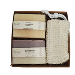 Handmade Soap Gift Set w/Sisal - Lavender and Goat's Milk or Eucalyptus