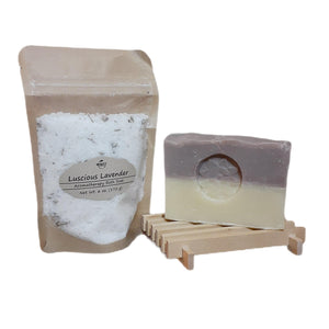Bath Salt & Soap Gift Set - Lavender