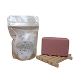 Bath Salt & Soap Gift Set - Rose